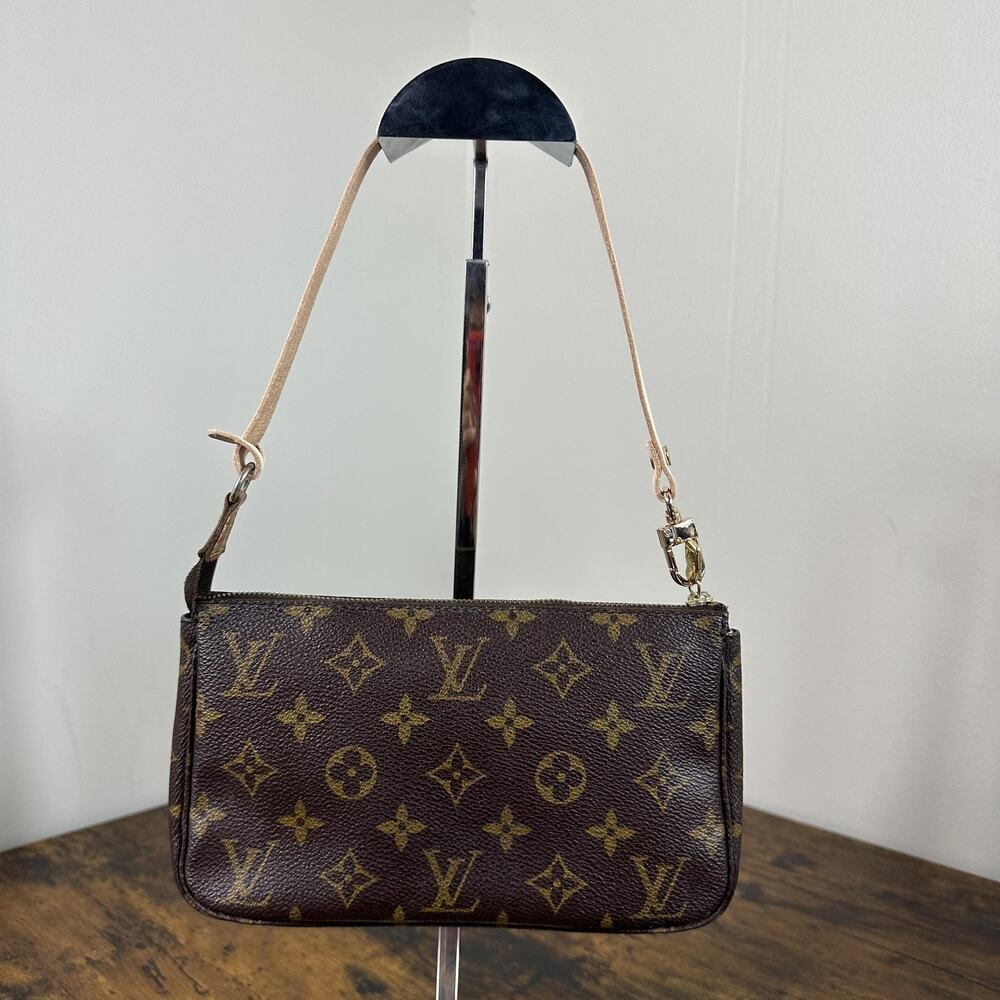 Louis Vuitton Monogram Canvas Brown & Tan Satchel (NOT LV STRAP) - Picture 2 of 16